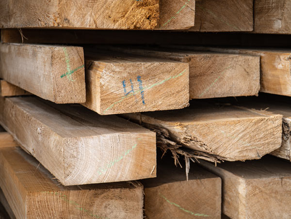 lumber milled at the farm
